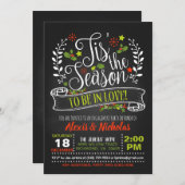 このシーズンズインラブ婚約招待状 招待状 (正面/裏面)