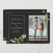 このシーズンフォトホリデーのグリーティングカード (正面/裏面)