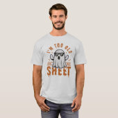 このシーツには飽きた おばけハロウィーン幽霊 Tシャツ (正面フル)