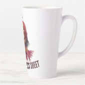 このシートには古すぎる。面白いハロウィーンカボチャ カフェラテマグ (右)