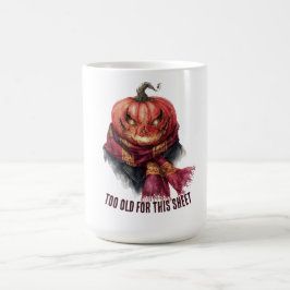 このシートには古すぎる。面白いハロウィーンカボチャ コーヒーマグカップ