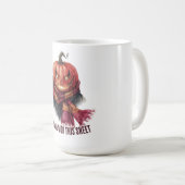 このシートには古すぎる。面白いハロウィーンカボチャ コーヒーマグカップ (正面右)