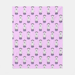 このシートには歳を取り過ぎている」女性ハロウィン幽霊 フリースブランケット