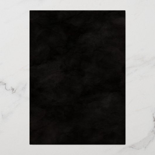 このジャスト得グ実在ム婚約パーティ実在金ゴールド 箔招待状 (裏面)