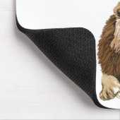 このジャングルの王は仕事にあります マウスパッド (コーナー)