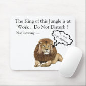 このジャングルの王は仕事にあります マウスパッド (マウス)