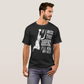 このジャンプショットが外れたら死ぬ Tシャツ (正面フル)
