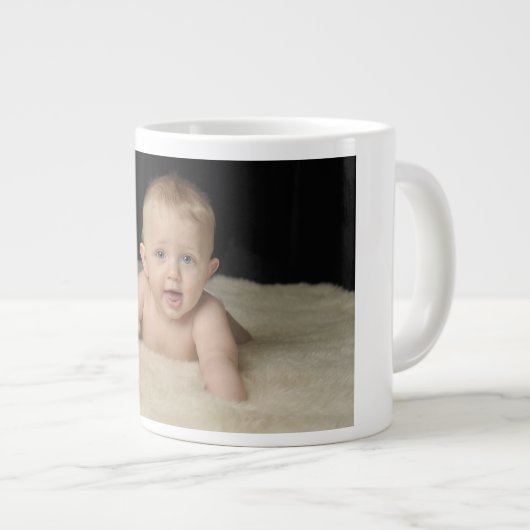 このジャンボマグカップに写真を追加 ジャンボコーヒーマグカップ (正面右)