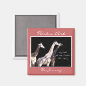 このジュニー俳句アートマグネット マグネット (正面/裏面)