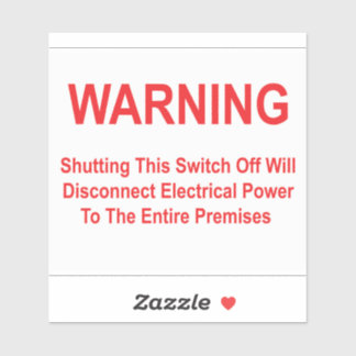 このスイッチをオフにすると電源が切れる シール