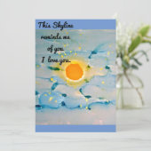 このスカイラインカード サンキューカード (スタンド正面)