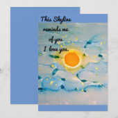 このスカイラインカード サンキューカード (正面/裏面)