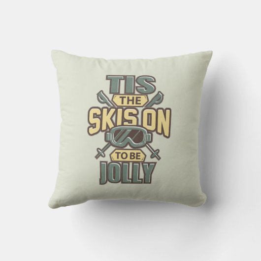 このスキーは休暇を取る予定すてきだ クッション (裏面)