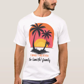 このスタイリッシュなデザインで家族の夏の旅を祝おう Tシャツ