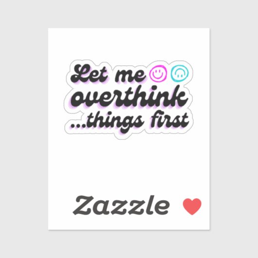 このステッカーを考え過おもしろいぎる シール (シート)