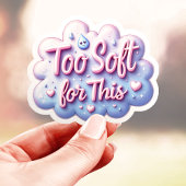 このステッカー、柔らかすぎてつらい シール