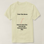 このストローユニセックスの基本Tシャツ Tシャツ (デザイン正面)