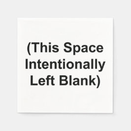 「このスペースは意図的に空白にしました」ナプキン スタンダードカクテルナプキン