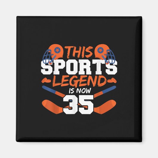 このスポーツの伝説は今35歳 マグネット (正面)
