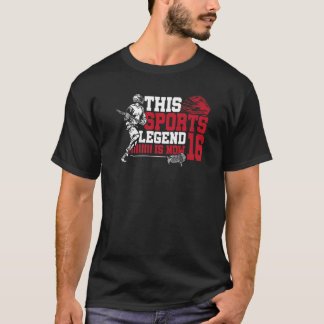 このスポーツ伝説は今16ラクロス第16戦だ Tシャツ