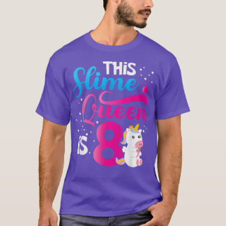 このスライムクイーンは8 Unicornスライム8誕生日P Tシャツ