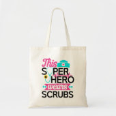 このスーパーヒーローはスクラップナース手術劇場を着用 トートバッグ (正面)