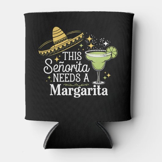 このセノリータにはマルガリータ・シンコ・デ・マヨが必要 缶クーラー (正面)