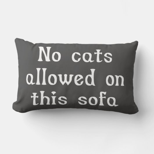 このソファーで許可される猫無し ランバークッション (正面)