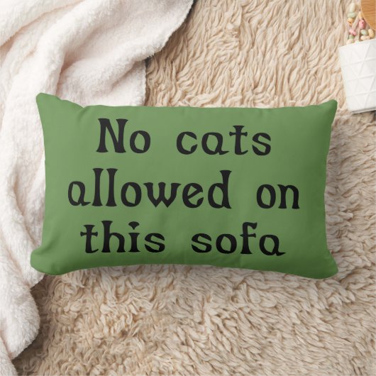 このソファーで許可される猫無し ランバークッション (ブランケット)