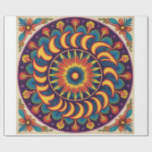 このタイトルは鍵キーワード(レトロ70s、Groovy)を使用 ラッピングペーパー (フラット)