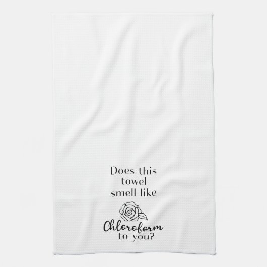 このタオルはクロロホルムの匂いがする？ キッチンタオル (縦)