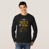 このタコスのメニューメキシコ料理タコス5 Tシャツ (正面フル)