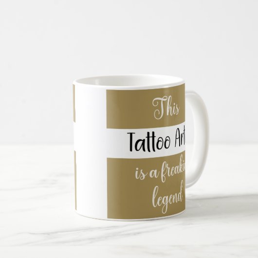 このタトゥーの芸術家は伝説のギフトの中で恐ろしくおもしろいなる コーヒーマグカップ (正面右)