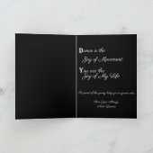 このダンスの誕生日カードのカスタマイズ カード (内部)