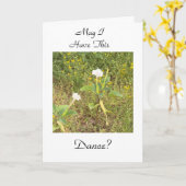 このダンスを踊ってもいいですか。 カード (黄色い花)