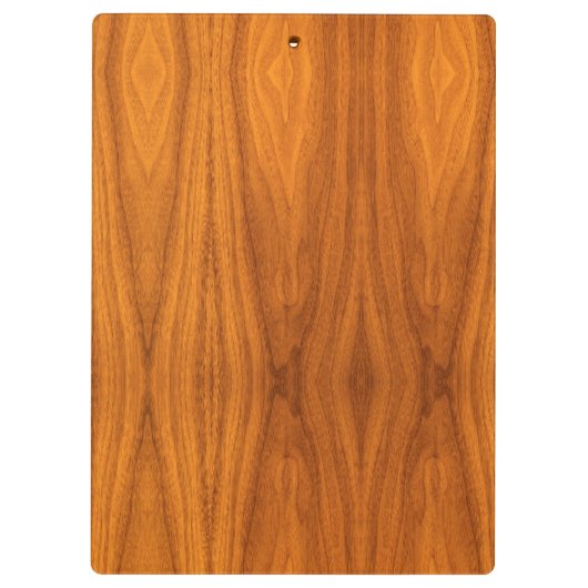 このチークの木製のベニヤのプリントを個人化して下さい クリップボード (裏面)