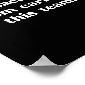 このチームのユーモア運から背中が痛おもしろいい ポスター (角)