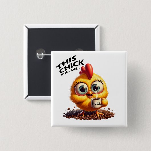 このチ走ックは…コーヒー 缶バッジ (正面&裏面)