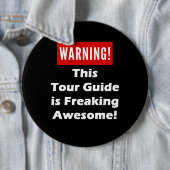 このツアー・ガイドは素晴らしいひどく神経質になることです! 缶バッジ (インサイチュ)