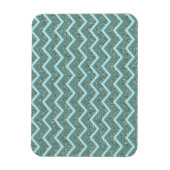 このティール（緑がかった色）グリッターをカスタマイズする マグネット (縦)