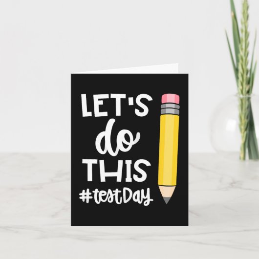 このテスト日の州テスト先生の動機 カード (正面)