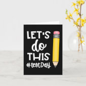 このテスト日の州テスト先生の動機 カード (黄色い花)