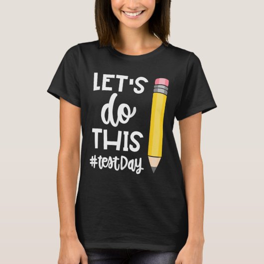 このテスト日の州テスト先生の動機 Tシャツ (正面)