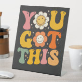 このテス得ト日やる気を起こさせるGroovy 台座サイン (インサイチュ)