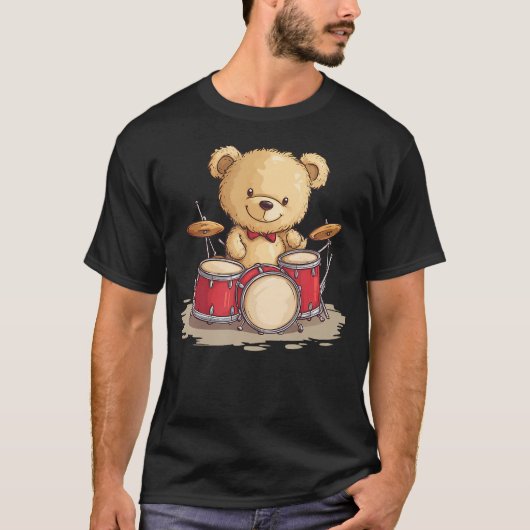 このテディベアでリズムを解き放とう Tシャツ (正面)