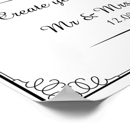 このテンプレートで独自の署名を作成 ポスター (角)