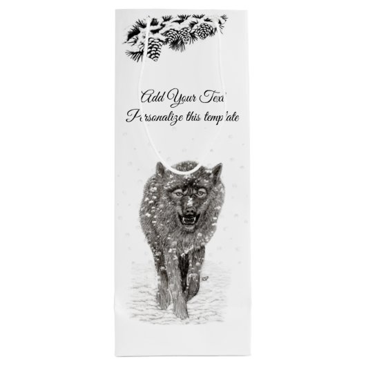 このテンプレートのカスタマイズ ワインギフトバッグ (裏面)