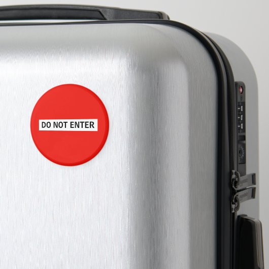 このテンプレートストップ署名をパーソナライズする – 入力しない マグネット (インサイチュ (スーツケース))