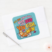 このデザインでおもしろいに飛お洒落び込め! スクエアシール (封筒)