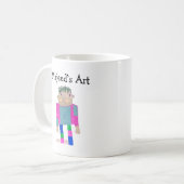 このデザインにあなたの子供の作品を加えて コーヒーマグカップ (正面左)
